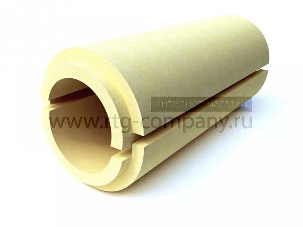 Скорлупа ППУ 133*40мм (без покрытия)